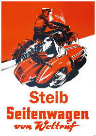 Steib "Seitenwagen von Weltruf" Poster Werbung
