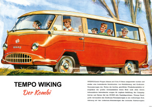 Tempo Wiking "Der Kombi" Wagen Auto PKW Poster Plakat Bild