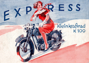 Express K 100 moped motorcycle Poster Picture