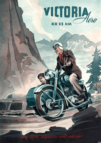 Victoria KR 25 KR25 HM Aero Motorrad Poster Plakat Bild
