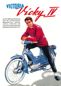 Victoria Vicky IV 4 moped Poster Picture