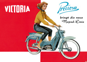 Victoria Preciosa Moped Poster Plakat Bild