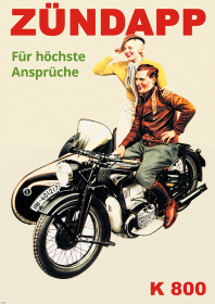 Zündapp K 800 K800 Motorrad Poster