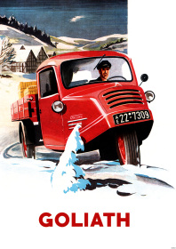 Goliath GD 750 Pritschenwagen Lieferwagen Kleintransporter Nutzfahrzeug Poster Plakat Bild