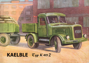 Kaelble Typ K 415 Z K415Z tractor commercial vehicle poster Picture art print