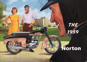 Norton Jubilee 250 1959 Motorrad Poster Plakat Bild Kunstdruck
