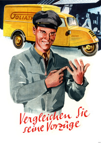 Goliath GD 750 Kastenwagen Lieferwagen Kleintransporter Nutzfahrzeug Poster