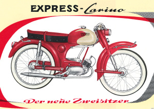 Express Carino Moped Poster Plakat Bild Kunstdruck