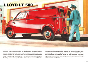 Lloyd LT 500 LT500 panel van van minibus van Poster Picture
