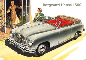 Borgward Hansa 1500 Cabrio Auto PKW Poster