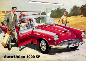 Auto Union AU 1000 Sp PKW Poster