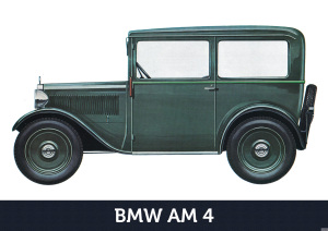 BMW AM4 3/20 PS Dixi Auto PKW Wagen Poster