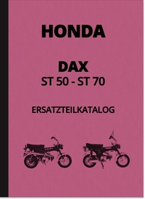 Honda Dax ST 50 and ST 70 spare parts list spare parts catalog parts catalog parts catalog