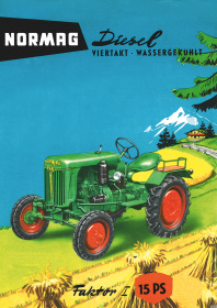 Normag Faktor 1 15 PS Diesel Traktor Schlepper Poster Plakat Bild