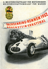 Sachsenring-Rennen 1952 Hohenstein-Ernstthal Motorsport Rennsport Poster