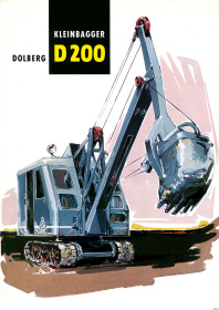 Dolberg D 200 D200 Kleinbagger Bagger Baumaschine Poster Plakat Bild