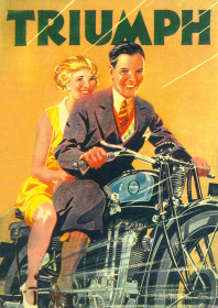 Triumph Motorrad Motorräder Poster