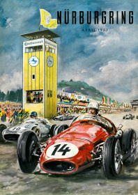 Nürburgring 1957 Rennen Veranstaltung Motorsport Rennsport Continental Reifen Poster
