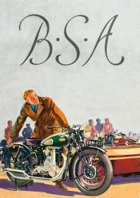 BSA Motorräder Motorrad 250 350 500 600 750 OHV Modell B 19 20 21 22 23 24 25 26 Poster Plakat Bild