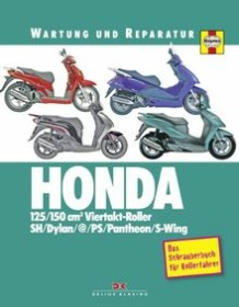 Honda 125/150 ccm Viertakt-Roller SH Dylan @ PS Panthon S-Wing Wartung und Reparaturanleitung