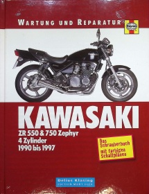 Kawasaki ZR 550 und ZR 750 Zephyr 4 Zylinder 1990-1997 Wartung und Reparaturanleitung