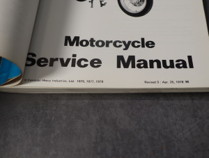 Kawasaki KZ750 Service Shop Repair Manual