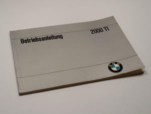 BMW 2000 ti Original Owner's Manual