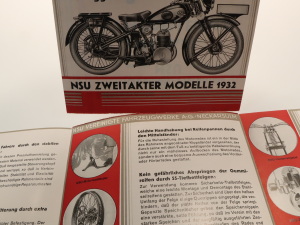 NSU 175 Z und 201 Z original Prospekt, Zweitakt-Modelle 1932