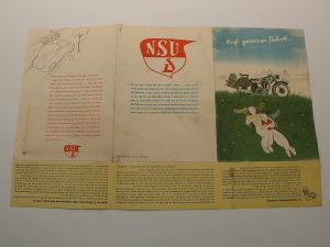 NSU 351 OSL and 501 OSL Original Sales Brochure
