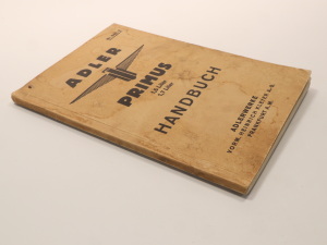 Adler Primus 1,5 und 1,7 Liter PKW Original Handbuch Bedienungsanleitung NR. 640/3 von 4/1935