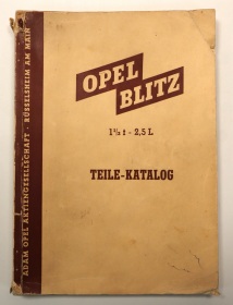 Opel Blitz 1,5 t - 45 2,5 Liter Original Ersatzteilliste Teilekatalog 1950