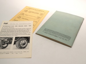 Fiat 124 Original Owner's Manual - Edition 1966