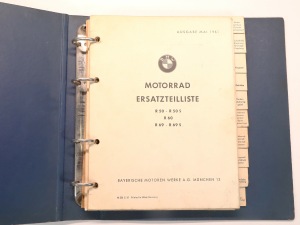 BMW R 50, R 50 S, R 60, R 69 und R 69 S Original Ersatzteilliste Teilekatalog