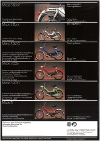 Puch Maxi N, S and S Sport Original Sales Brochure