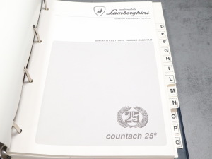 Lamborghini Countach 25th 1989 original Ersatzteilliste und Schaltpläne + LM200 Elektrik