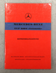 Mercedes-Benz 300d Automatik original Bedienungsanleitung Adenauer W189, Ausgabe 1959