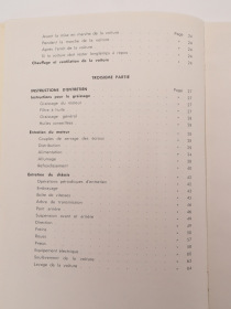 Alfa Romeo Giulietta/Sprint 1955 original User Owner's Manual (Usage et entretien)