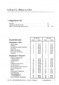 DKW RT 125/2 und RT 125/2 H Ersatzteilliste