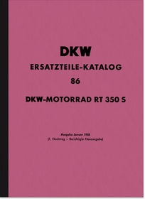 DKW RT 350 S spare parts list spare parts catalog parts catalog