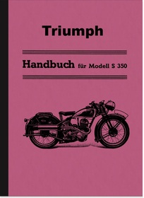 Triumph S 350 1936 Bedienungsanleitung S350 Betriebsanleitung Handbuch Sport