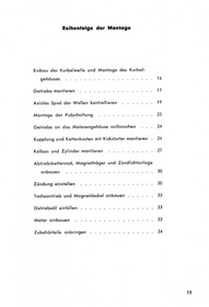 ILO M 2-125 Reparaturanleitung Werkstatthandbuch Motor