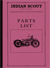 Indian Scout Series 101 spare parts list spare parts catalog parts catalog