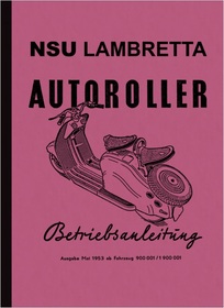 NSU Lambretta Autoroller 125 ccm Bedienungsanleitung