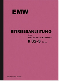 EMW R 35/3 Bedienungsanleitung Handbuch Betriebsanleitung R35/3