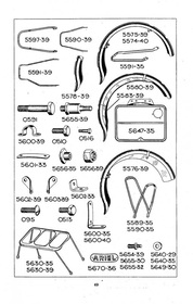 Ariel 350 500 600 cc 1-cylinder 1947-1949 spare parts list spare parts catalog parts catalog