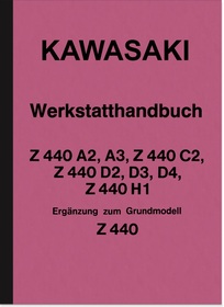 Kawasaki Z 440 A2 A3 C2 D3 D2 Reparaturanleitung Montageanleitug Werkstatthandbuch