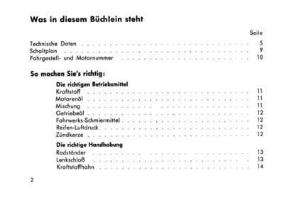 Zündapp C 50 Super Typ 441-01LO Bedienungsanleitung