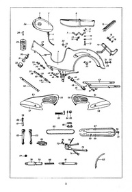 Miele K 52/2 Moped Type 23/26 Spare parts list Spare parts catalog Parts list K52/2