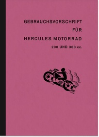 Hercules 200 und 300 ccm Bedienungsanleitung Handbuch Betriebsanleitung