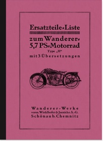 Wanderer 5,7 PS 3-speed 1930 spare parts list spare parts catalog